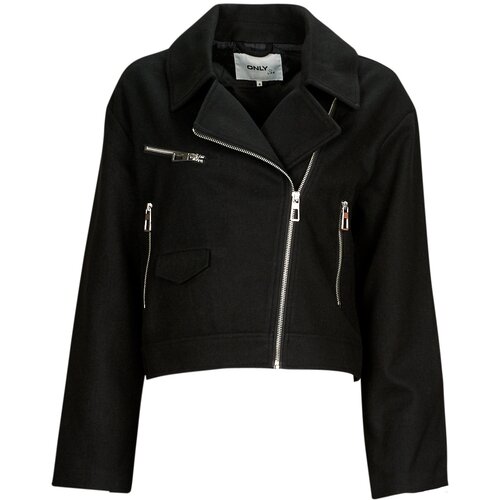 Only ONLNANCY BIKER JACKET OTW Crna Slike