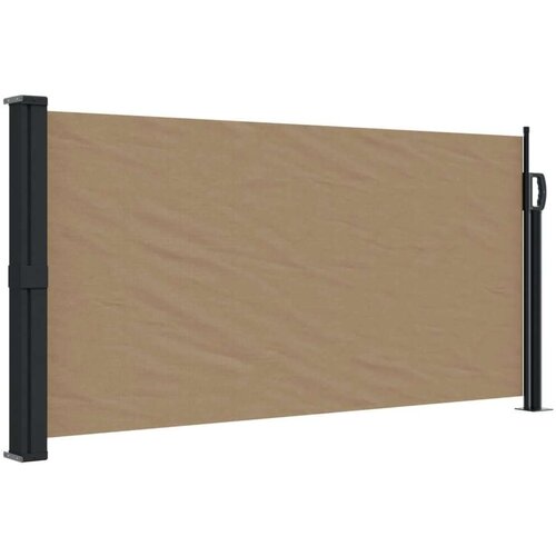  Bočna tenda na uvlačenje smeđesiva 100 x 300 cm Slike