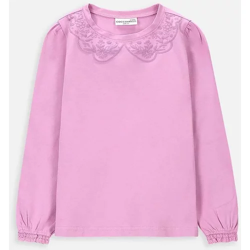 Coccodrillo Dječja majica dugih rukava boja: ružičasta