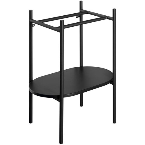 Sapho Crno metalno postolje ispod umivaonika 40x82 cm Puno – Cijene