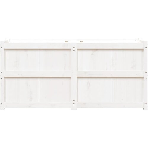  Vrtna sadilica bijela 150 x 50 x 70 cm od masivne borovine Slike