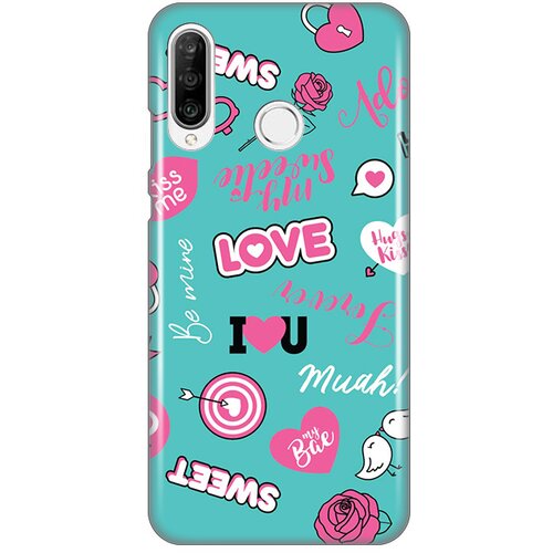 maska silikonska print za huawei P30 lite love Slike