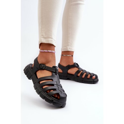 Kesi Women's Foam Roman Sandals Black Gasaria Cene