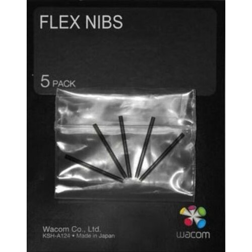 Wacom Komplet upogljivih konic za pisala , flex nibs, 5 kosov Slike