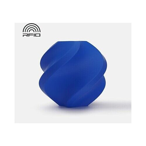 Bambu Lab pla basic filament on spool blue Slike