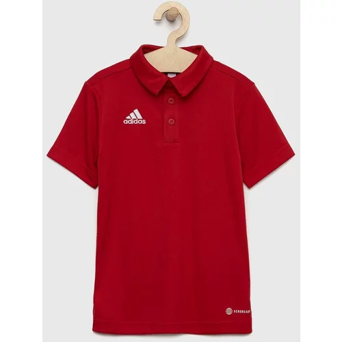 Adidas Dječja polo majica ENT22 POLO Y boja: crvena, jednobojni model