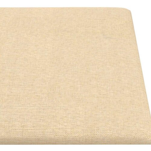  Zidna uzglavlja 12 pcs Krema 90 x 15 cm tkanina Slike