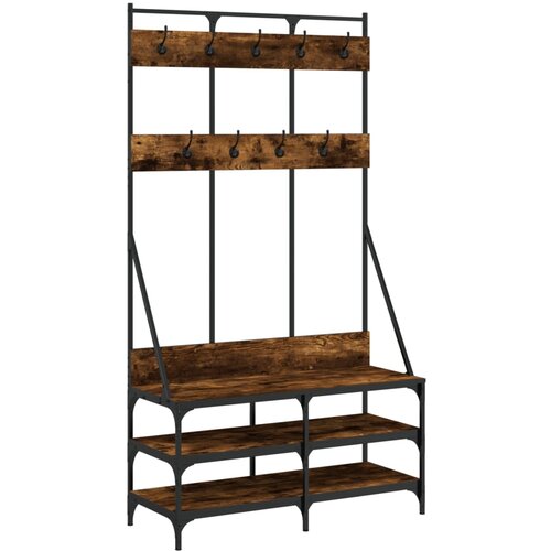 Maison Chic Regal za oblačila s prostorom za čevlje - Polica za čevlje dim. hrast 100x40x184cm, (21777729) Cene