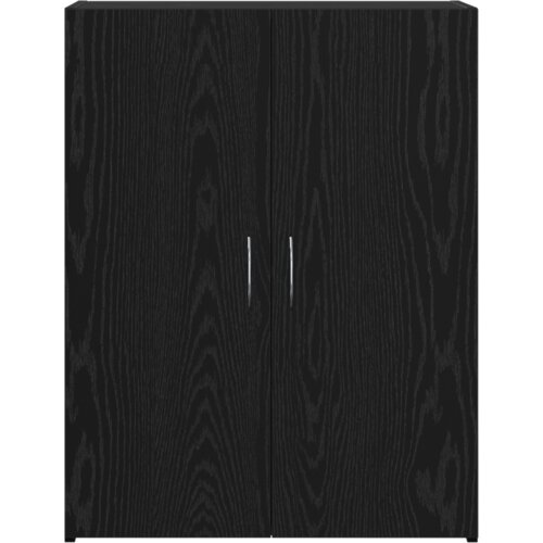 VidaXL Uredski Ormar Crni Hrast 60x32x77.5 cm Konstruirano Drvo Slike