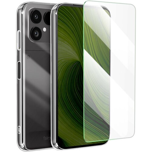 Oem Mayaxess, Zaščitni paket 2-v-1: ovitek + kaljeno steklo za Fairphone 6, Prozorno, (5000208803) Cene