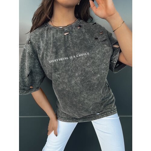 DStreet KHUMBOS Graphite Women&amp;#039;s T-Shirt Slike