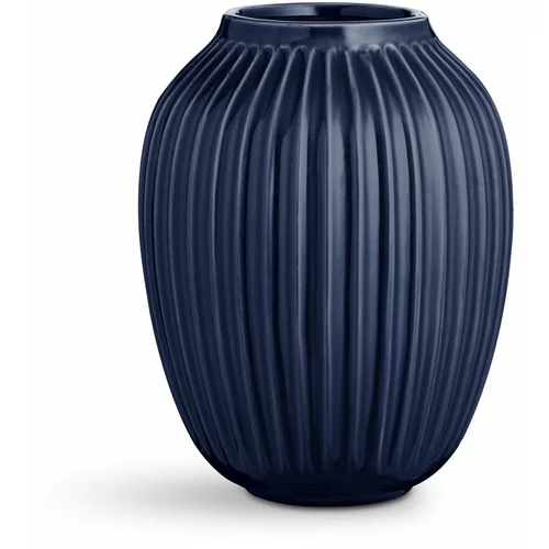 Kähler Design Temno modra keramična vaza Hammershoi, višina 25 cm