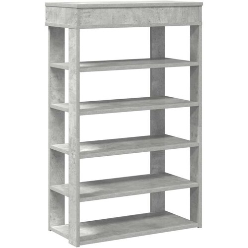  Stalak za cipele boja betona 60x30x98 cm konstruirano drvo Slike