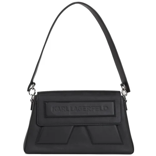 Karl Lagerfeld IKON K SOFT SHOULDER BAG Crna