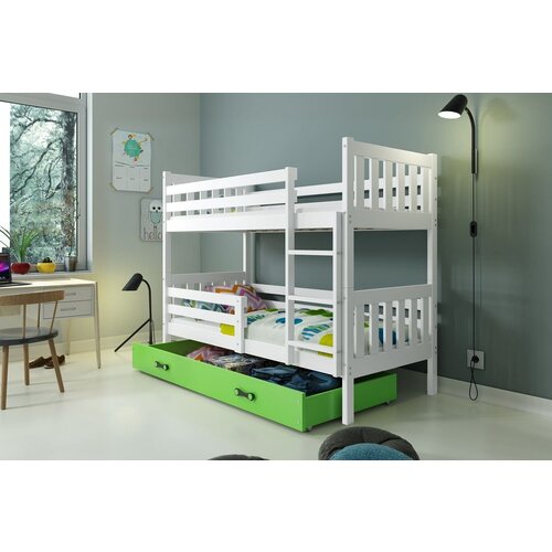 BMS Group Pograd Carino s predalom - 80x190 cm - bela/zelena Slike