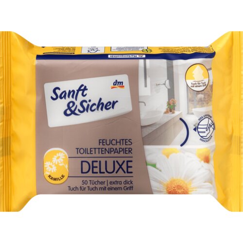 Sanft&Sicher deluxe vlažni toaletni papir – kamilica 50 kom Cene