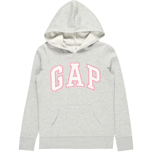 GAP Sweater majica siva / roza / bijela