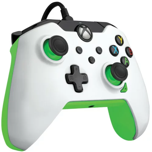 Pdp xbox wired controller white - neon belo zelene barve