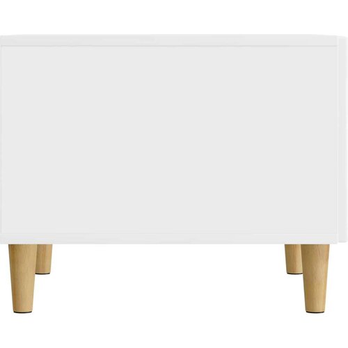  Stolić za kavu s ladicama Bijela visokog sjaja 49 x 50 x 40 cm - Bijela visokog sjaja Slike