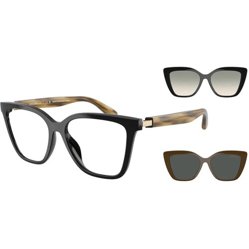 Emporio Armani Okvir za dioptrijske naočare i naočare za sunce Clip on 0EA4254U 50171W, Crni Slike