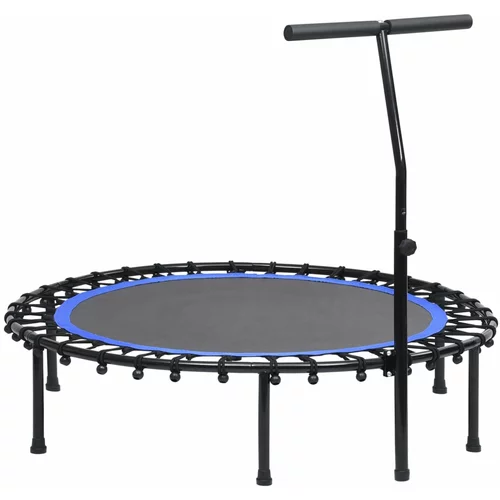 vidaXL Fitnes trampolin z ročajem 122 cm