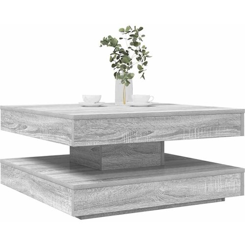  Klub stolić rotirajući za 360 stupnjeva sivi Sonoma 70x70x34,5 cm Slike