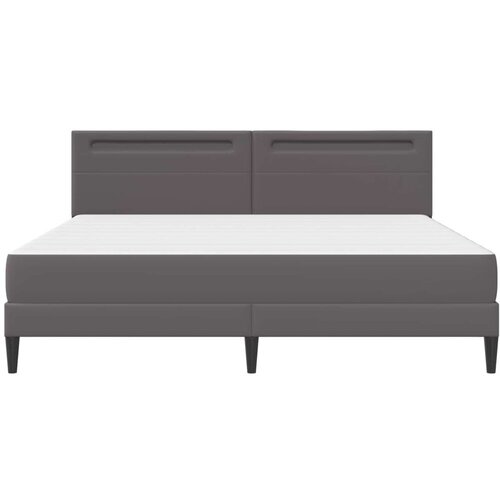  Okvir za krevet Siva 200 x 200 cm Umjetna koža - Siva 200 x 200 cm Slike
