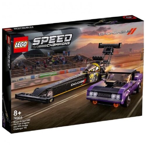 Lego Speed Champions Mopar Dodge//SRT Top Fuel Dragster and 1970 Dodge Challenger T/A 76904 Cene