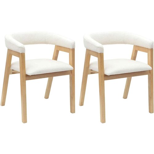  Trpezarijske stolice 2 pcs Prirodna 54 x 57 x 73 cm Slike