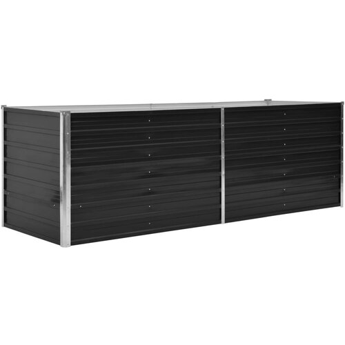 vidaXL Visoka greda antracitna 240x80x77 cm pocinkano jeklo Cene