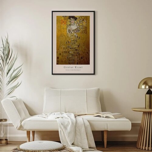  Slika - Gustav Klimt - Portrait of Adele Bloch (1 Part) Vertical 60x90 U crnom drvenom okviru Slike