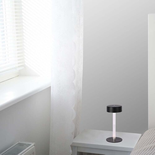  LED prigu&amp;scaron;iva punjiva stona lampa LED/3W/5V 3000-6000K crna Slike
