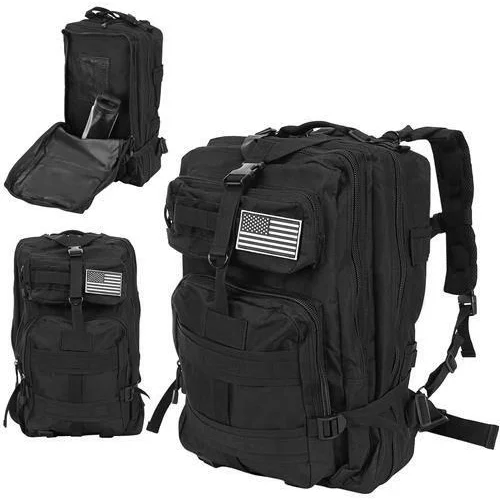  Vojni taktički ruksak za preživljavanje 38L crni
