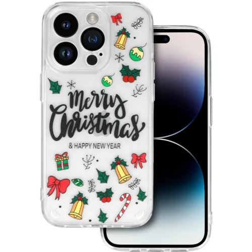 Clear Case Christmas za Samsung Galaxy S23 FE - prozoren