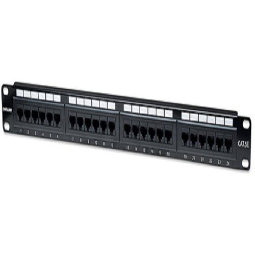 Intellinet rack patch panel 19'' 1U Cat5e utp 24 port 064-0122 Cene
