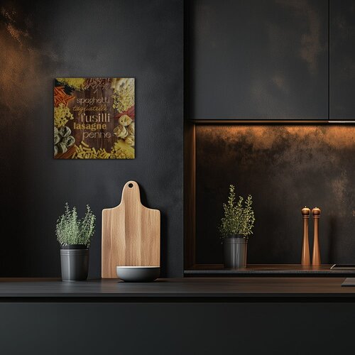 Styler Steklena slika 30x30 cm Pasta &amp;ndash; Slike