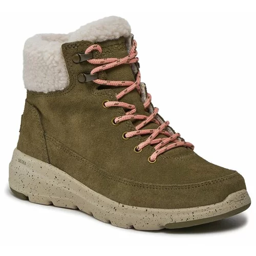 Skechers Pohodni čevlji Glacial Ultra Woodsy 144175/OLV Zelena