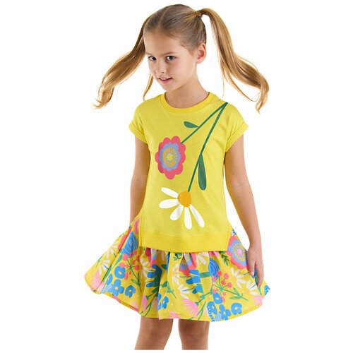 Mushi Yellow Flower Girl Dress Slike