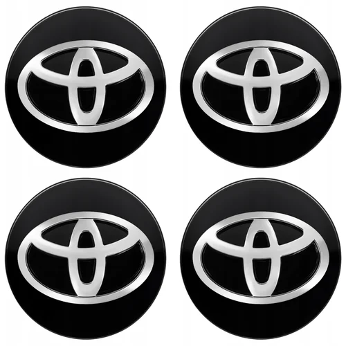 24FASHION-DE Kape, kape, kape, kapice TOYOTA, 62 mm, Glossy black, (21215244)