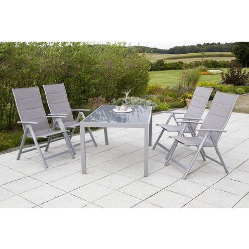 Gardenson Vrtna Miza Steklo, Aluminij, 150x90 Slike