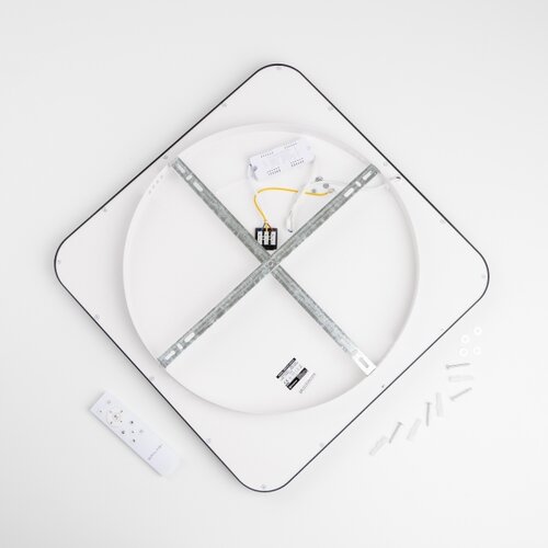  Brilagi - LED prigu&amp;scaron;iva plafonsko svetlo FALCON SLIM LED/50W/230V 50x50 cm crna+daljinski upravljač Slike