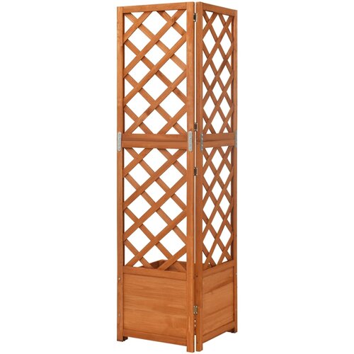  Kutna sadilica s re&amp;scaron;etkom 40 x 40 x 150 cm od masivne jelovine Slike