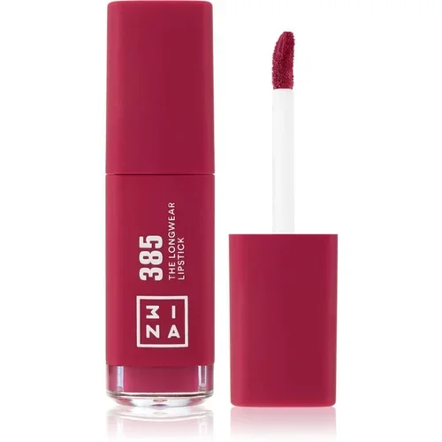 3INA The Longwear Lipstick dugotrajni tekući ruž za usne nijansa 385 - Dark raspberry pink 6 ml