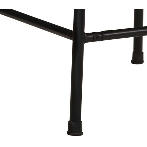 vidaXL Barski stolčki 2 črni 46x35,5x70 cm trden predelan les Cene