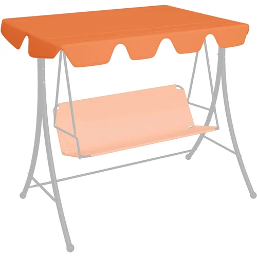 vidaXL Zamjenski krov za vrtnu ljuljačku narančasti 150/130x70/105 cm vidaXL Zamjenski krov za vrtnu ljuljačku narančasti 150/130x70/105 cm