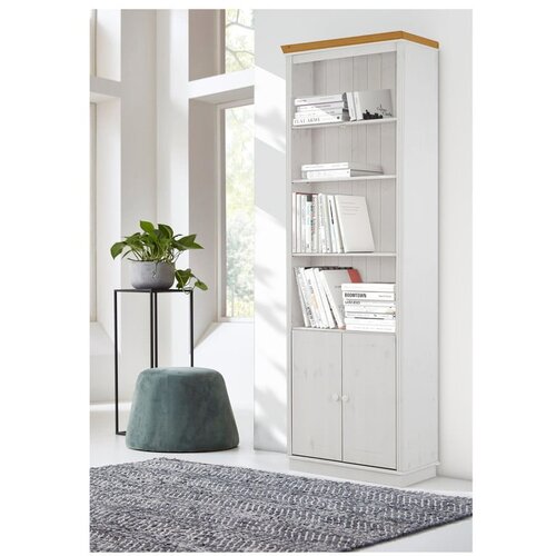 St&amp;oslash;raa Bel regal iz masivnega bora 74x223 cm Anita &amp;ndash; Slike