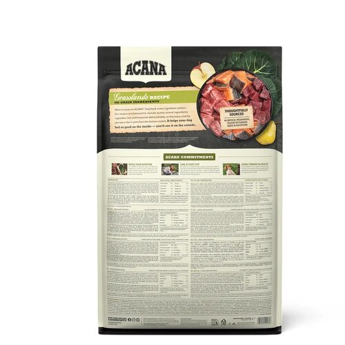 Acana Grasslands granule za pse, jagnjetina i pačetina 11.4 kg Slike