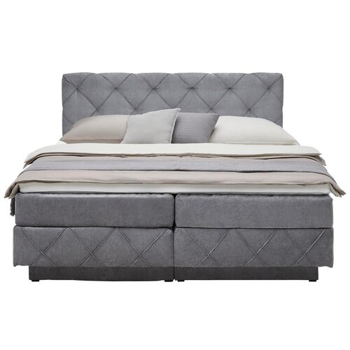 Premium Living Postelja Boxspring Cordoba, Siva, 180x200 Slike