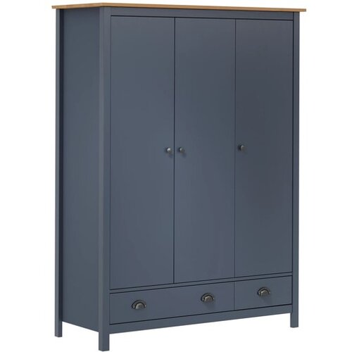  Garderobna omara s 3 vrati Hill Range 127x50x170 cm borovina Cene
