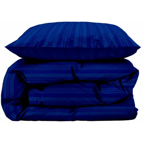 Södahl Tamno plava posteljina za bračni krevet/za produženi krevet od damasta 200x220 cm Noble –